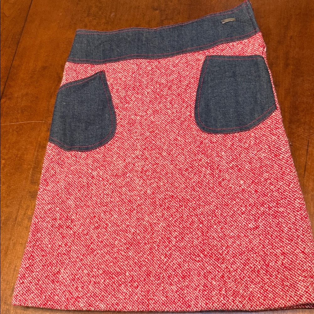 Stylish Pink and Blue Women's Skirt